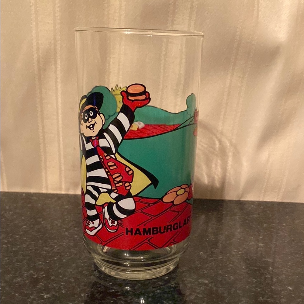 Vintage McDonald's Hamburglar Glass